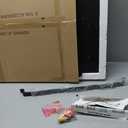 COGOOD Farmhouse Barn Door Mirror - 21 x 30 Rustic Wood Framed Wall Mirror for Bathroom, Living Room, Entryway Wall Decor (Black)