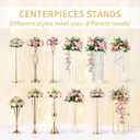 NUPTIO Flower Centerpieces for Wedding Tables: Red & White Artificial Flower Ball Arrangement for Christmas Thanksgiving Party - 2 Pcs Fake Floral Rose for Bridal Shower Decor