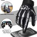 RIGWARL Motorcycle Gloves for Men Women Touchscreen, Lightweight Dirt Bike Glove Non-Slip, Skeleton Motorcycle Riding Glove