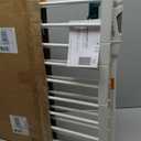 Babelio Baby Gate with Cat Door, CatPrivilege , Extra Wide 29-55" Cat Gate, 30" Tall Pressure Mounted Safety Gate for Large Openings, Stairs & Doorways, Auto Close, White