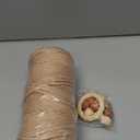 Macrame Cotton Cord 3mm x 547yds, ZUEXT Natural Handmade Brick Red Cords 4 Strands Knitted Rope String for Craft Wall Hanging Weaving Tapestry Dream Catchers Hanger DIY Gift (500m)