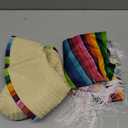 Yahenda Western Costume Set 5 Pcs Fiesta Outfit Serape Poncho Sombrero Hat Sunglasses Mustache Cinco De Mayo Dress Small Size (35 x 23'')