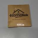 HOMOTEK 8 Pack Hinge Pin Antique Brass Door Stopper,Adjustable Deluxe Heavy Duty Door Stopper 2-1/2"x1-3/4,with Black Rubber Bumper Tips