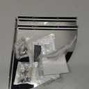 Melairy 2-Pack Chrome Shower Corner Shelf 304 Stainless Steel Bathroom Shower Caddy Wall Mounted 7.87in Triangular Corner Shelf for Bathroom Kitchen Balcony