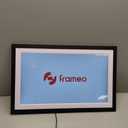 64GB Frameo 21.5" Digital Picture Frame Large 1920 x 1080 IPS FHD Touch Screen WiFi Electronic Photo Frames Share Moments from Phone Instantly Best Gifts for Parents and Grandparents Black Wood White