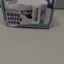 Door Lever Locks (4 Pack) - Prevents Toddlers from Opening Doors - Durable ABS with 3M Adhesive - Easy One-Hand Operation for Adults, No Tools Needed