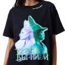 Samii Ryan Women's Love Without Limits Oversized Tee (Large, Black)