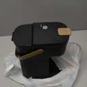 Single Serve One Cup Coffee Maker, for K Cups and Grounds, Mini Coffee Maker with Portable Handle, 6 to 12 Oz Brew Size, for Travel, Camping, Office, RV and Dorm, 120V, Black and Gold