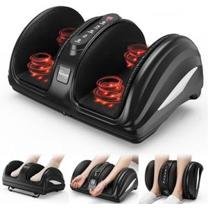 TISSCARE Foot Massager for Neuropathy: Shiatsu Feet Massager with Heat for Plantar Fasciitis, Pain Relief, Circulation, Deep Kneading Relaxation Massage for Women Men