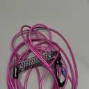 Snagle Paw 20FT Heavy Duty Dog Lead Cable with Shock Absorbing Spring & Swivel Hook, Dog Tether for Yard, Withstand 1000LBS Break Strength (Pink Mauve)