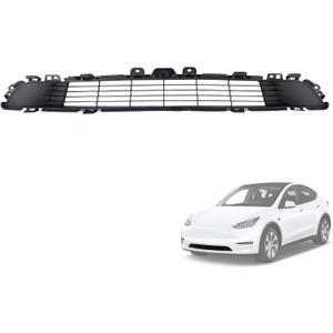 Front Bumper Lower Grille Compatible with Tesla Model Y 2020 2021 2022 2023 2024 Front Bumper Lower Grill Insert Trim Panel Black Replaces 1493759-00-A 149375900A