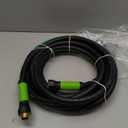 Hybrid Garden Hose 5/8 IN. x 25 FT, Heavy Duty, Lightweight, Flexible with Rotatable Grip Handle and Solid Brass Fittings