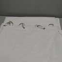 Awellife White Shower Curtain Linen Textured Boho Farmhouse Shower Curtains for Bathroom Fabric Liner 72 x 72 Inch