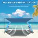 Gorich Beach Tent with Canopy - Easy Setup 3-4/5-6/7-8 Person Portable Sun Shelter, UPF 50+ UV Protection Sun Shade, Lightweight & Compact Beach Cabana for Family Travel