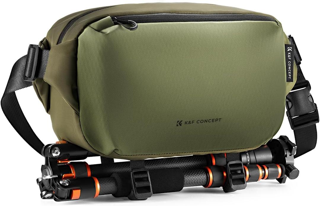 K&F CONCEPT Camera Sling Bag Crossbody Bag Waterproof Camera Shoulder Backpack DSLR/SLR/Mirrorless Camera Case