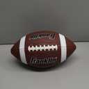 Franklin Sports Official Size Football - All-Weather 1000 Regulation Outdoor Football - Synthetic Leather Adult Ball - Extra Grip Official Size - Brown + White