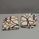 H.VERSAILTEX Blackout Curtains Printed Design 63 Inch Length 2 Panels Set Thermal Insulated Curtains for Bedroom Living Room Geometric Modern Grommet Window Drapes - Taupe and Brown