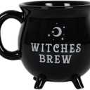 Witches Brew Black Ceramic Cauldron Mug