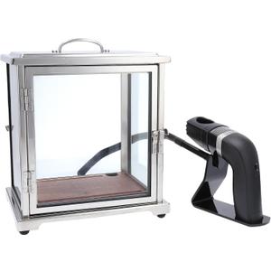 Crafthouse by Fortessa Glass Cocktail Smoking Box with Handheld Smoker