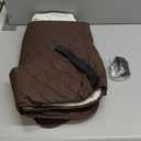 TAOCOCO 100% Waterproof Recliner Cover - Recliner Cover with Non-Slip Granule, Recliner Chair Covers with Elastic Band, Recliner Chair Covers for Reclining Chair(Chocolate, Small-22'')