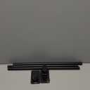 Simewin Curtain Rod. 76cm-114cm. 30in-45in. Black. Diameter 5/8"