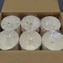 Clawsoff 120 Pack 12 oz Coffee Cups, Disposable Corrugated Insulated Ripple Wall Paper Coffee Cups 12oz for Hot or Cold Drinks Office Home Cafe Party Travel (Champagne)