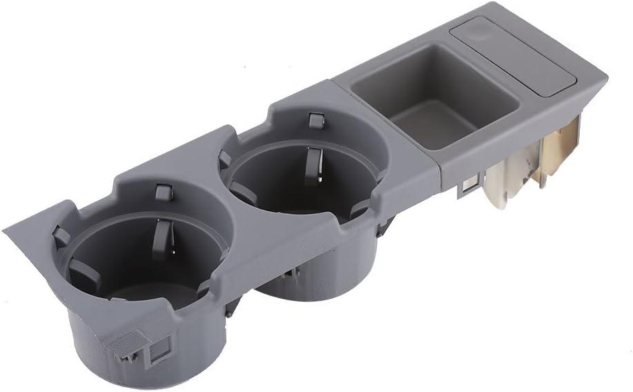 Cup Holder for E46 1998-2004 Replacement Automotive Cup Holders for Front Center Console Replace Black Gray(Optional)(Gray)