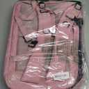 Rcrirth Travel Backpack for Women | Expandable Carry On Backpack with 17.3 Inch Laptop Compartment - Personal Item Travel Bags for Women Nurse Work Bag for Traveling Weekender Business College - Pink