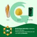 Certified 100% Home Compostable Poop Bags for Dogs, 120 Count Guaranteed Leak Proof and 18 Microns Extra Thick Waste Bag, 8 Rolls of Plant Based Doggie Poop Bag, No Scented with ASTM D6400 & EN13432 (Dark Green)