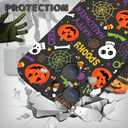 Case for iPhone 15 Halloween Ghost Pumpkin Design,Black Matte Soft Slim Fit TPU Anti-Scratch Shockproof Protective Cover Phone Case for iPhone 15 (pumpkin spider web)