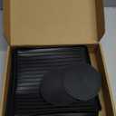 Mrcrypos Silicone Coffee Mat 16X24in Black - Non-Slip Espresso Countertop Mat, Spill Proof Coffee Bar Mat for Kitchen Station with Detachable Dish Drying Mats Fit Cafes & Office Countertops