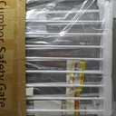 Cumbor 36" Extra Tall Baby Gate for Stairs, 29.7-54.2" Extra Wide Dog Gate for Doorways Hallways, Pressure Mounted Child Gate for Wide Opening, Auto Close Personal Safety for Babies and Pets, White