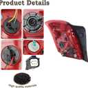RH LED Type Tail Light Assembly Fit for 2017 2018 2019 2020 2021 2022 Chevy Trax Rear Lamp Right Passenger Side Chevrolet Brake Lamp With Bulbs GM2801298 42750550
