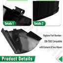 138-7502 Deflector Shield Compatible with Exmark Quest E S Series & Toro 74690 74691 74694 74695 75743 Mower, Fits Models QZE725GKC42200 QZE725GKC50200 QZS735GKC54200 QZS708GEM54200