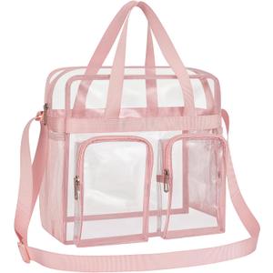 Oraben Clear Tote Bag Clear Bag Stadium Approved 12x6x12 Stadium Bag for Work, Sports Games,Gym