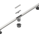 Neodrain 48 in Brushed Slim Linear Drain, Stainless Steel Slender Bathroom Drain, Balcony/Laundry Drainage，Perfect for Dry/Wet Separation Zone