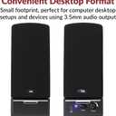 Cyber Acoustics CA-2014 Computer Speakers, Full Stereo Sound, Convenient Controls, Easy Setup