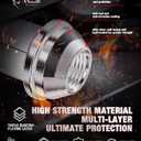 MZS M14x1.5 Lug Nuts, 21mm Hex Closed End Acorn Seat Wheel Nut for 2015+ F150 Expedition Navigator / 2022+ Bronco Factory Wheels, One-Piece Design, Replace OEM ACPZ-1012-B 611-008, Chrome, 24Pcs