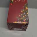 Christmas Snow Globe Lantern Water Glittering Christmas Tree Crown with Music, USB Lined/Battery Operated Lighted Lantern for Christmas Festival Decoration Gifts