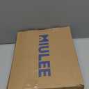 MIULEE Natural White Linen Curtains 84 Inch Long for Bedroom Living Room, Soft Thick Linen Textured Window Drapes Semi Sheer Light Filtering Rod Pocket Back Tab Neutral Farmhouse Cream Ivory 2 Panels