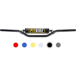 Motorcycle Handlebars 7/8 Inch,RUTU Universal Dirt Bike Handle Bar with Crossbar Pad Low-Rise Drag Bar for Motocross ATV Quad-Black