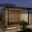 Leisure world 10ft x 10ft 270 LED Net Lights Mesh Fairy String Decorative Outdoor Warm White 8 Modes Net with Remote, Timer for Wedding Christmas Trees, Bushes, Garden, Outdoor Decorations