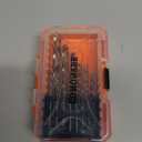 COMOWARE Cobalt Drill Bit Set- 14Pcs M42 8% Cobalt High Speed Steel Twist Jobber Length for Hardened Metal, Stainless Steel, Cast Iron and Wood Plastic with Indexed Storage Case, 1/16"-1/2"