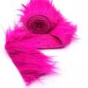 Ice Fabrics Craft Faux Fur Fabric Pre Cut Rolls - 4"x60" Fur Ribbon Mohair Fabric Strips - Super Soft and Fuzzy - Perfect for Crafts, Costumes & Decoration - Fuchsia - 4x60