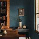 2 x Dimoon 393 x 17.3 Blue Contact Paper Grasscloth Peel and Stick Wallpaper Imitation Linen Texture Golden Removable Thicken Embossed Blue Golden Wallpaper Film Self Adhesive Decorative Shelf Roll