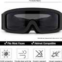SPOSUNE Airsoft Goggles Anti Fog Army Tactical Goggles with 3 Interchangeable Lens UV400 Protection Airsoft Desert Goggles
