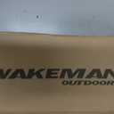 Foam Sleeping Pad - Lightweight 0.5-Inch Mat for Camping, Cots, Tents, Backpacking, and Yoga - Non-Slip and Waterproof with Handle by Wakeman (Black)