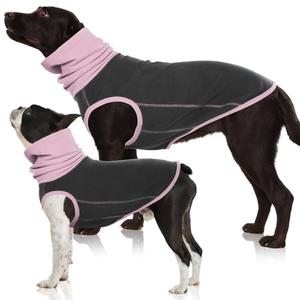 Nanaki Dog Fleece Shirt, Stretch Fleece Pullover Sweater & Turtleneck Sleeveless Vest, Sweatshirt Winter Jacket Tank Top, Cozy Vest to Keep Warm for Large Breed Dogs, All-Day Comfort Sweaters, XL