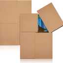 Ireer 2 Set Picture Shipping Box 40" x 60" x 4" Corrugated Cardboard Adjustable Boxes for Shipping TV Picture Mirror Moving Packing Glass Storage Supplies