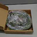 LITBLOOM Norfolk Pine Garland with Lights 6FT Battery Operated or USB Powered, Lighted Garland with Timer 110 LED Fairy Lights for Fireplace, Table Christmas Decoration